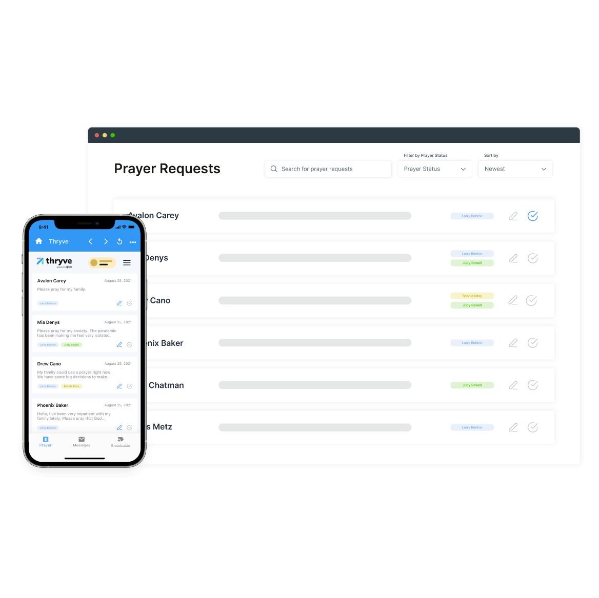 Prayer Request Software Thryve Texting